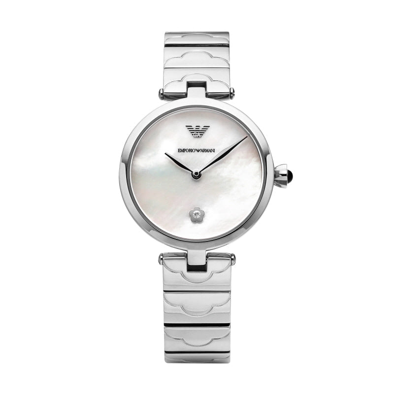 Emporio Armani Silver Quartz Stainless Steel Women's Watch AR11235