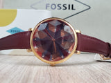 Fossil Jacqueline Multi Dial Red Strap Women's Watch ES3904