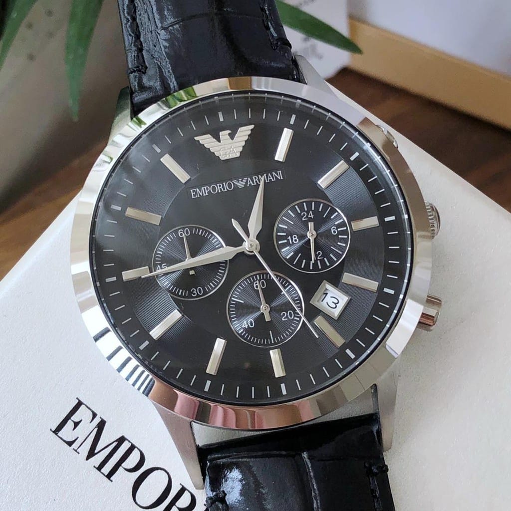 EMPORIO ARMANIChronograph Black Dial Men's Watch AR2447