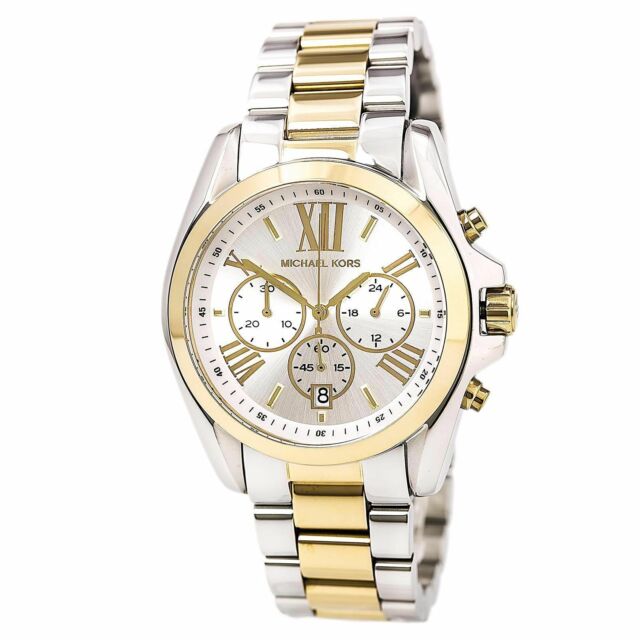 Michael Kors Women's Chronograph Quartz Stainless Steel Silver Dial 45