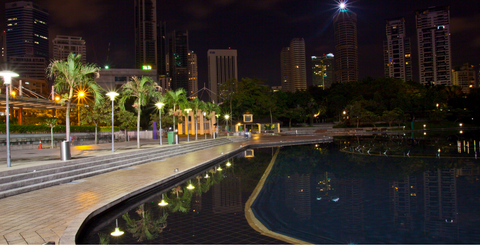 Lake in front of Suria, KLCC