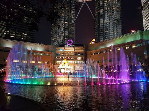 Lights show in front of Suria, KLCC , Kuala Lumpur 
