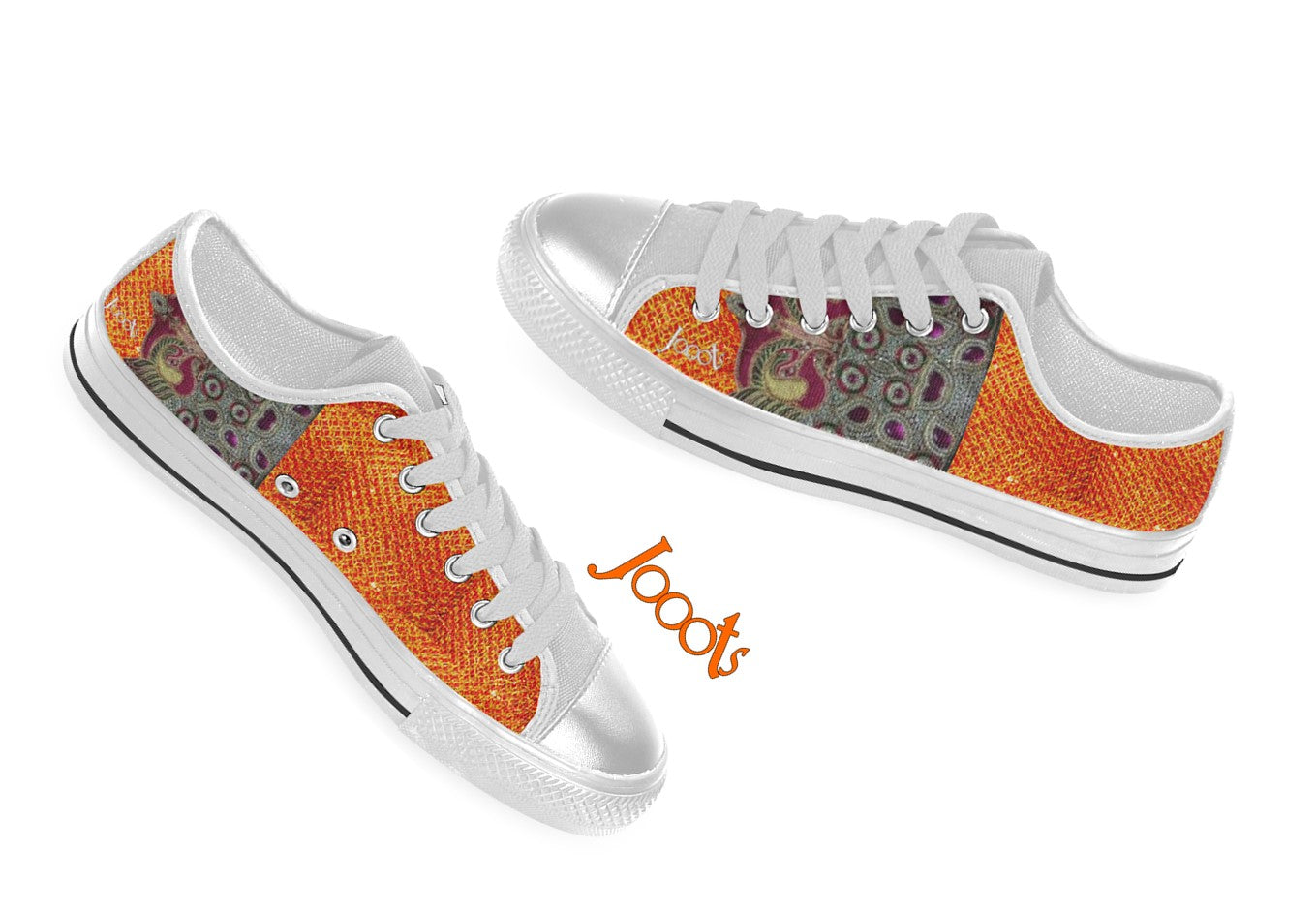 keds orange canvas sneakers