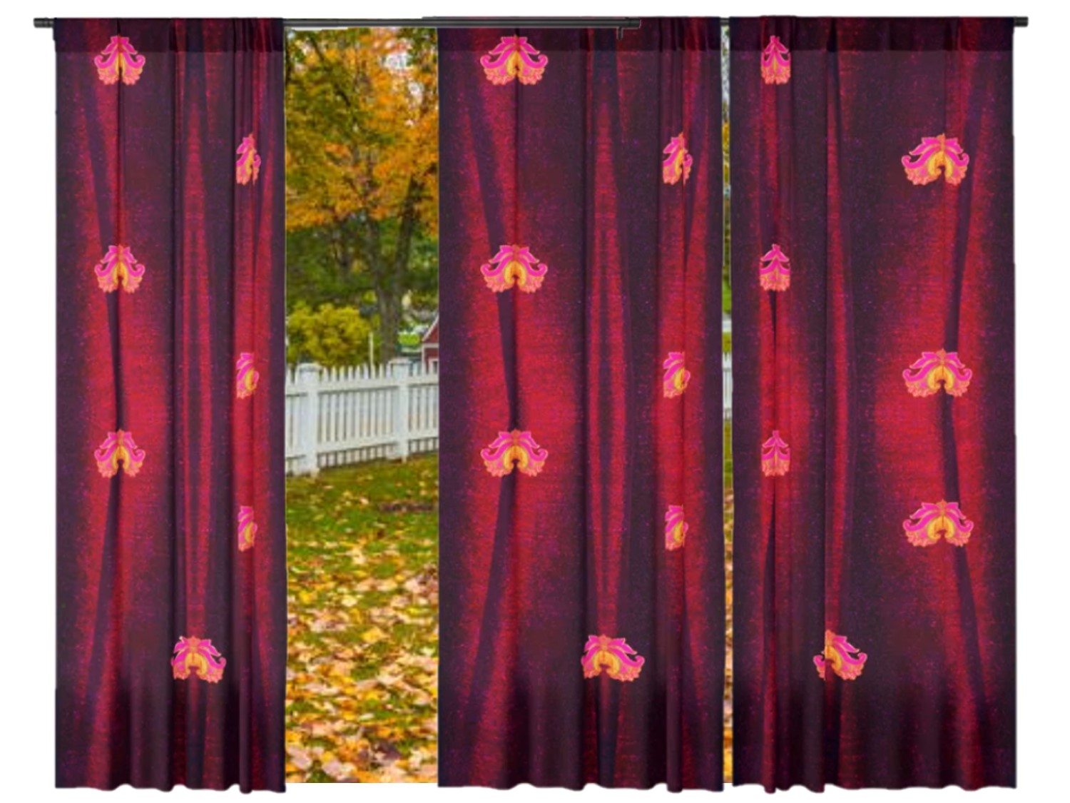 Decorative Curtains Holiday Colors Red Curtains And Drapes For The Artikrti