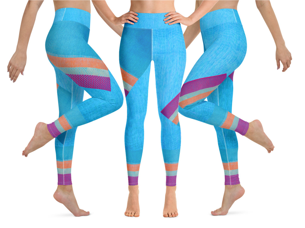 Black Yoga Pants or workout Leggings. Henna print dance leggings or ru –  Artikrti