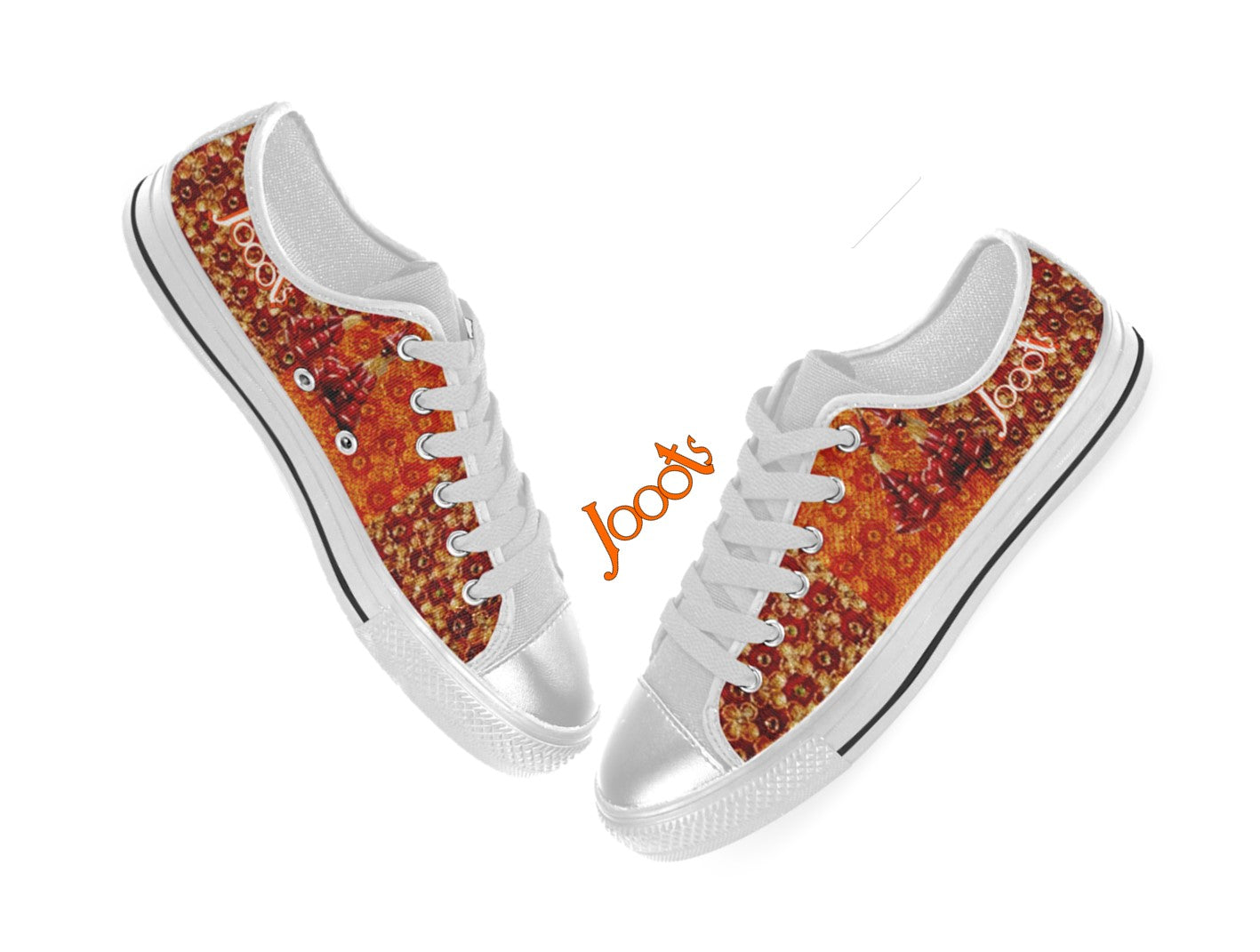 keds orange canvas sneakers