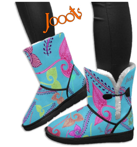 turquoise winter boots