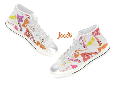 girls canvas high tops