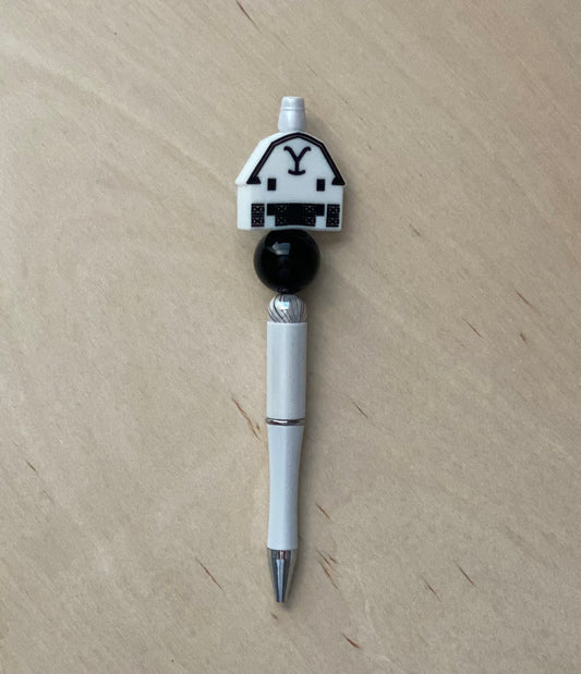 LV Black Beaded Pen – www.