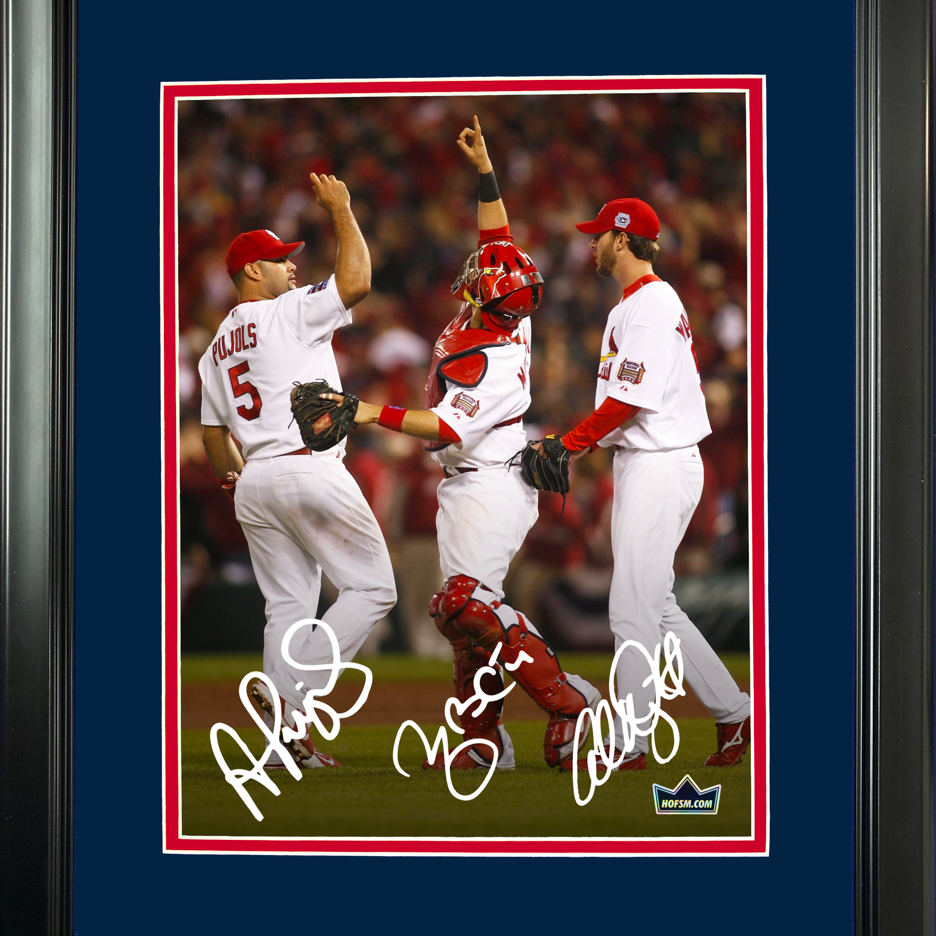 Framed Yadier Molina St. Louis Cardinals Baseball 12x15 Photo Collage -  Hall of Fame Sports Memorabilia