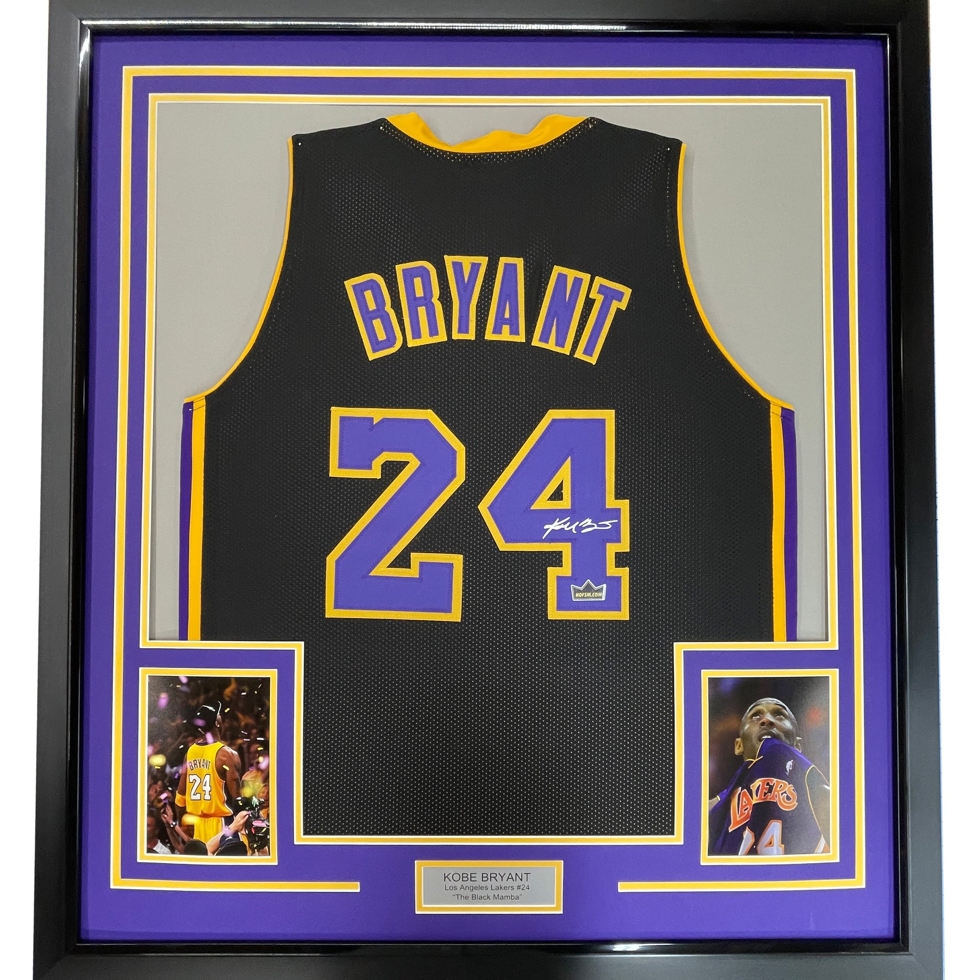 Los Angeles Lakers Kobe Bryant 24 Basketball Jersey NBA Black Gold