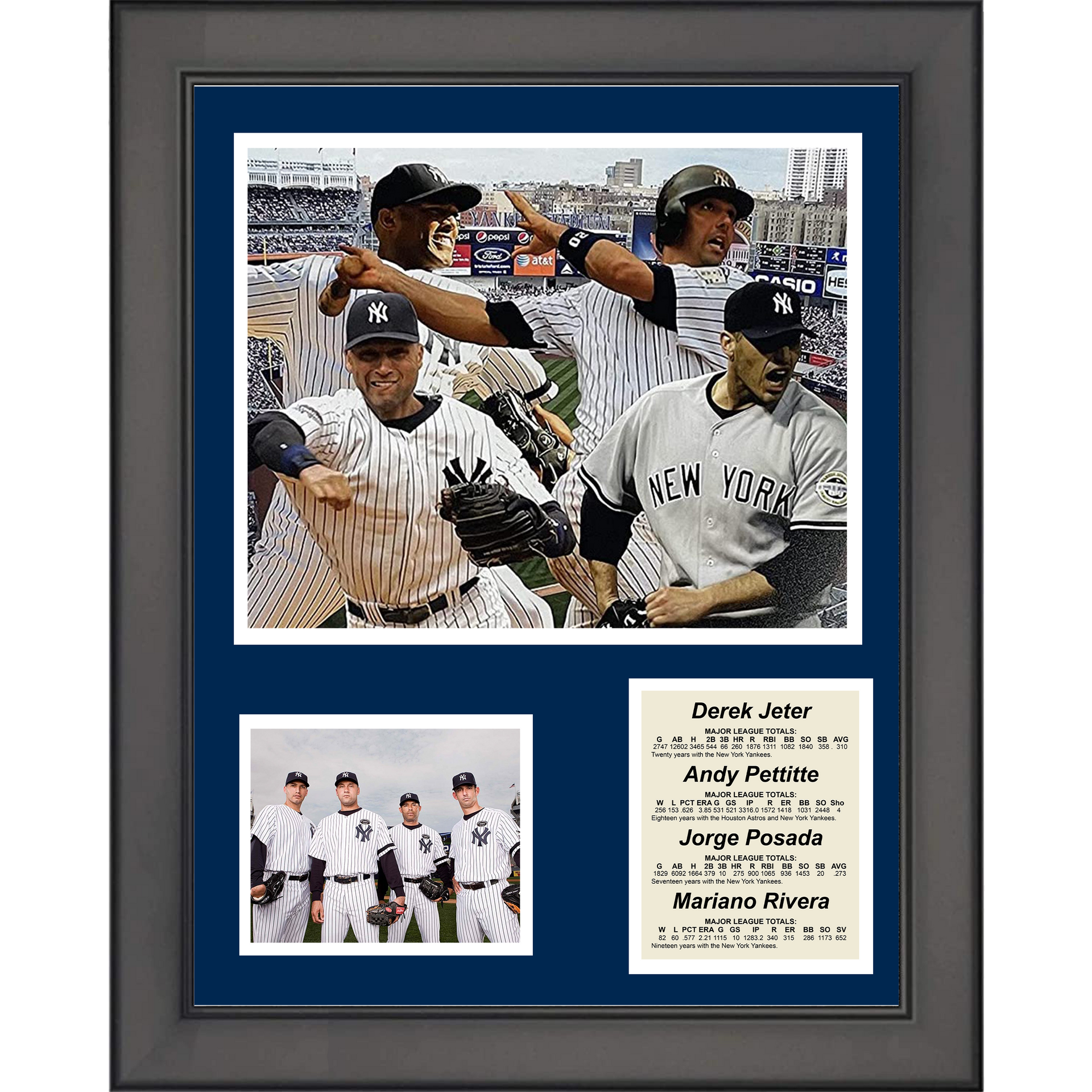 The Yankees Core Four Bundle 3D Card Lot of the Iconic World 