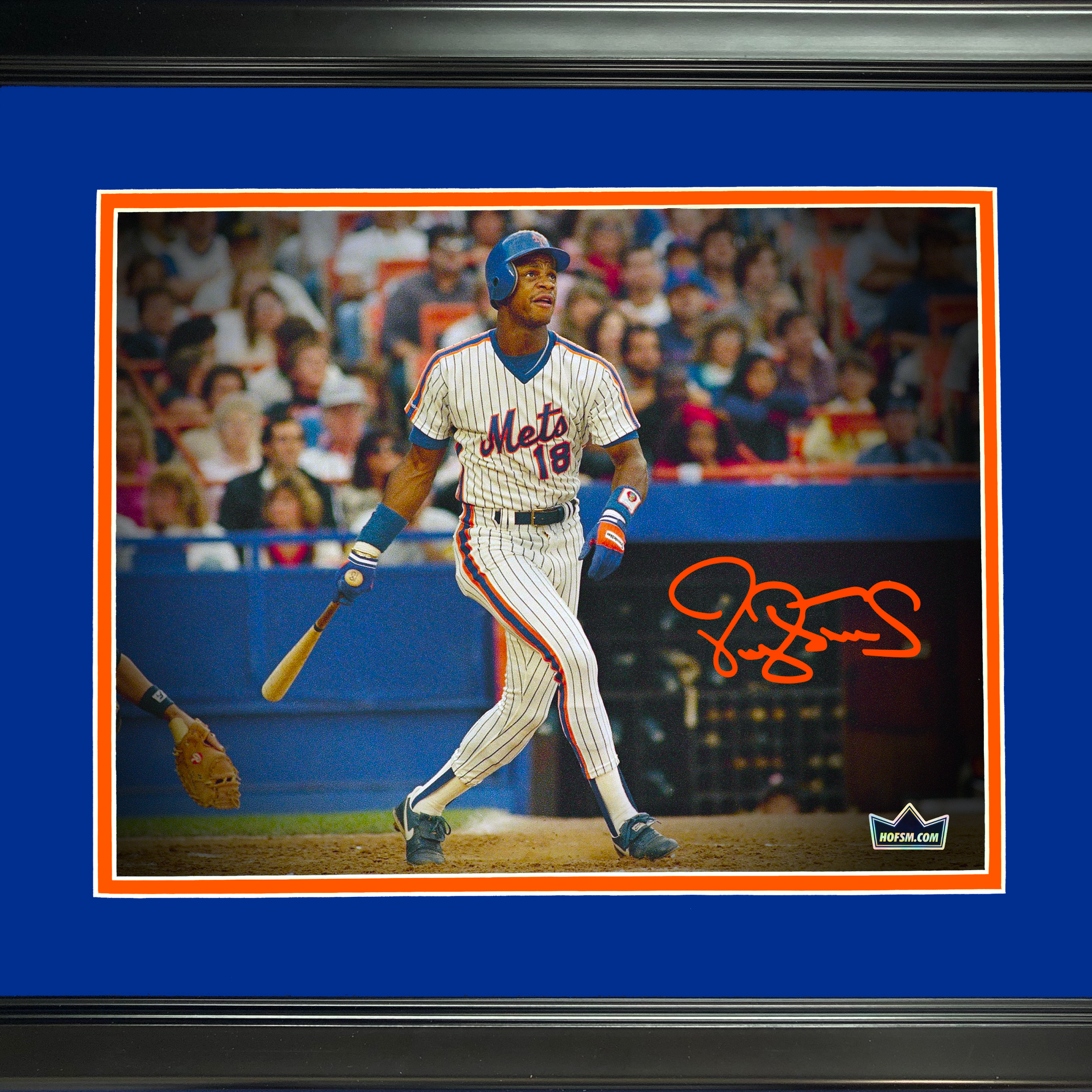 Darryl Strawberry Autographed Signed Framed New York Mets 