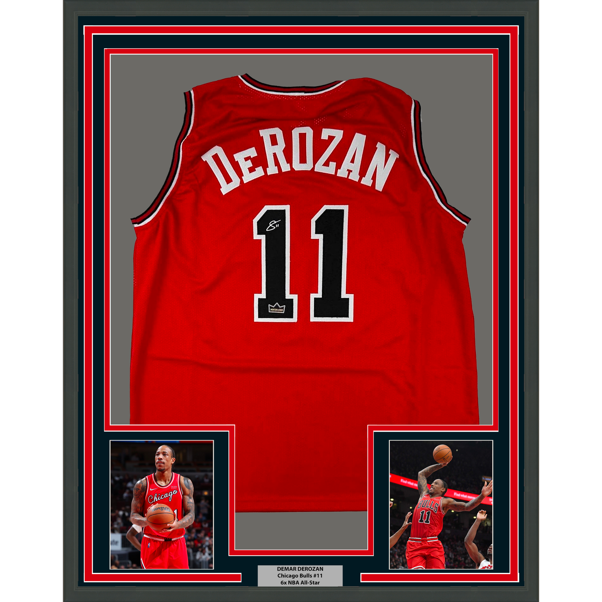 DeMar DeRozan Autographed Chicago Custom Black Basketball Jersey