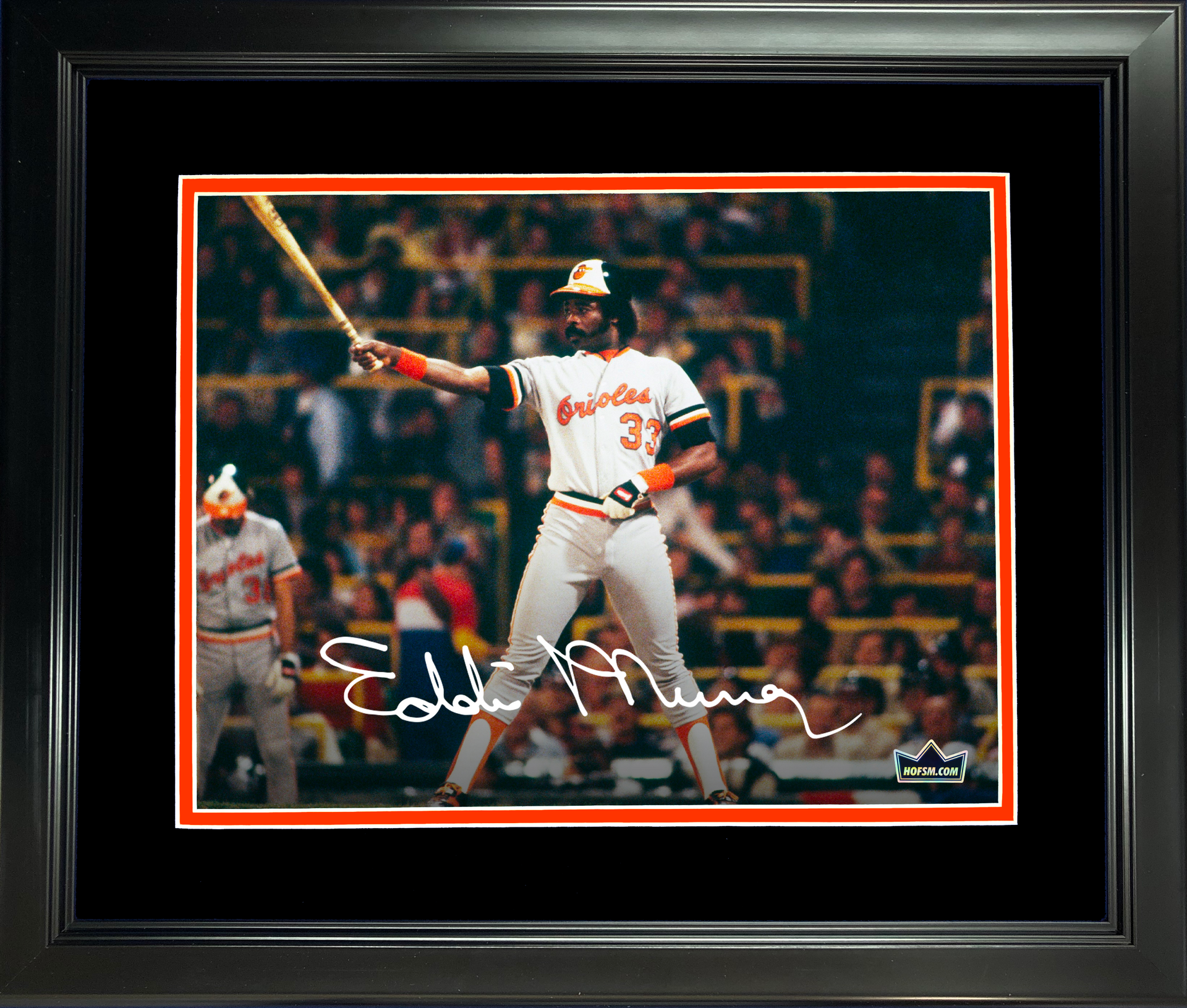 Framed Eddie Murray Facsimile Laser Engraved Signature Auto Baltimore  Orioles 12x15 Baseball Photo HOFSM Holo - Hall of Fame Sports Memorabilia