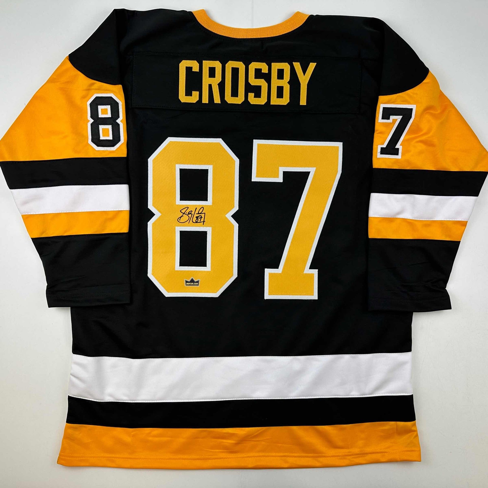 Sidney Crosby signed Penguins Reebok Youth hockey jersey L/XL auto PSA COA  - Cardboard Memories