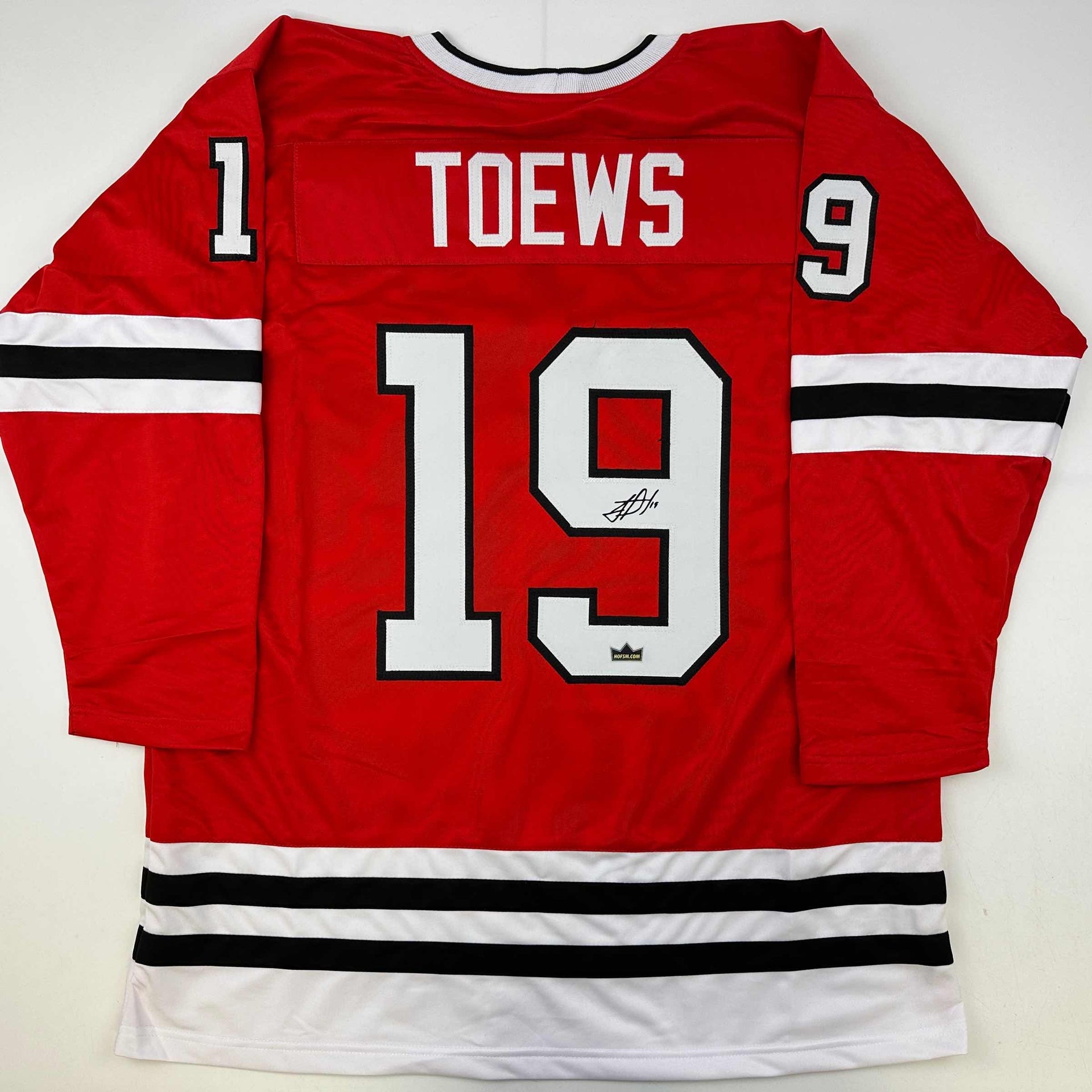 Framed Facsimile Autographed Jonathan Toews 33x42 Chicago Red Reprint Laser  Auto Hockey Jersey - Hall of Fame Sports Memorabilia
