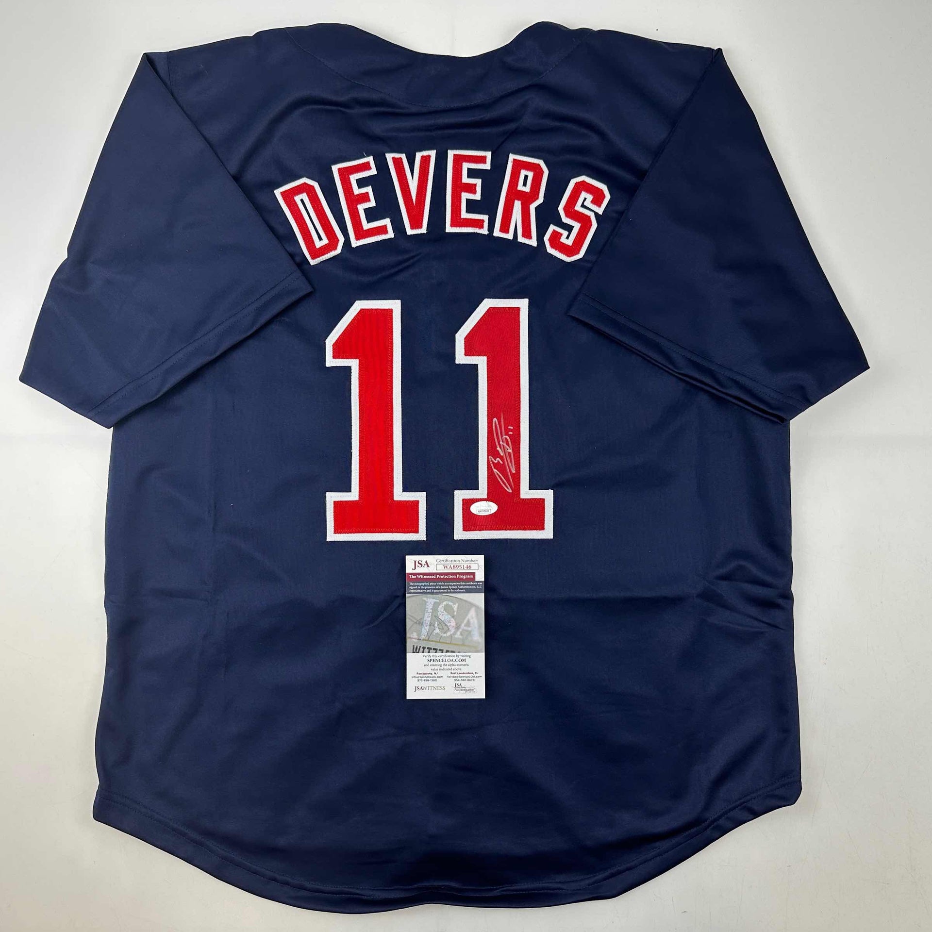 Rafael Devers Boston Red Sox Signed Autographed White Custom
