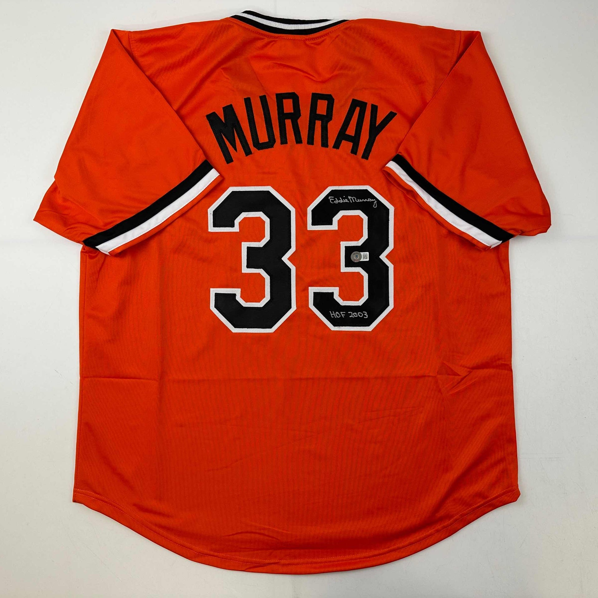 Autographed/Signed Eddie Murray Baltimore Orange Baseball Jersey Beckett  BAS COA - Hall of Fame Sports Memorabilia