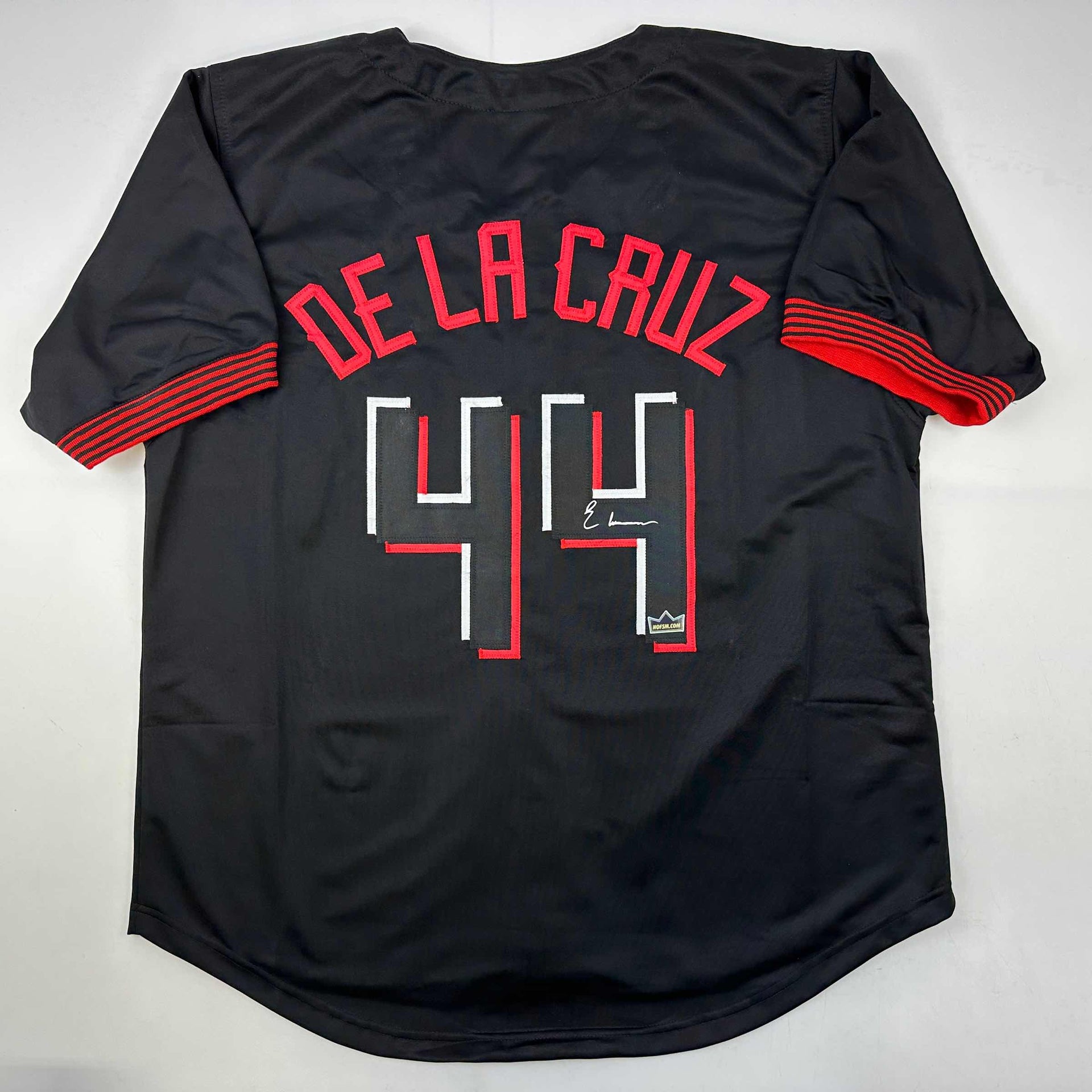 Autographed/Signed Elly De La Cruz Cincinnati Grey Baseball Jersey