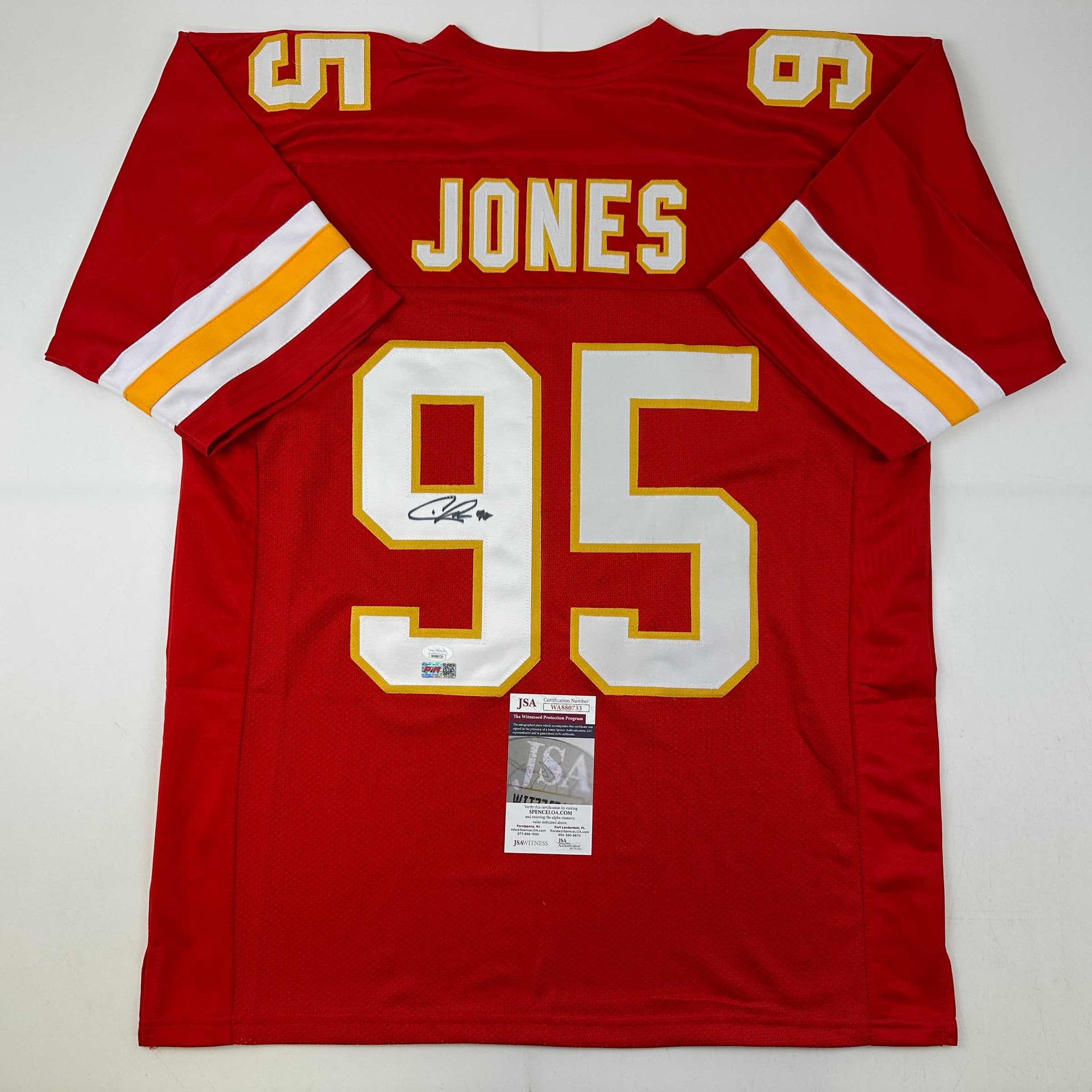 jones autographed jersey