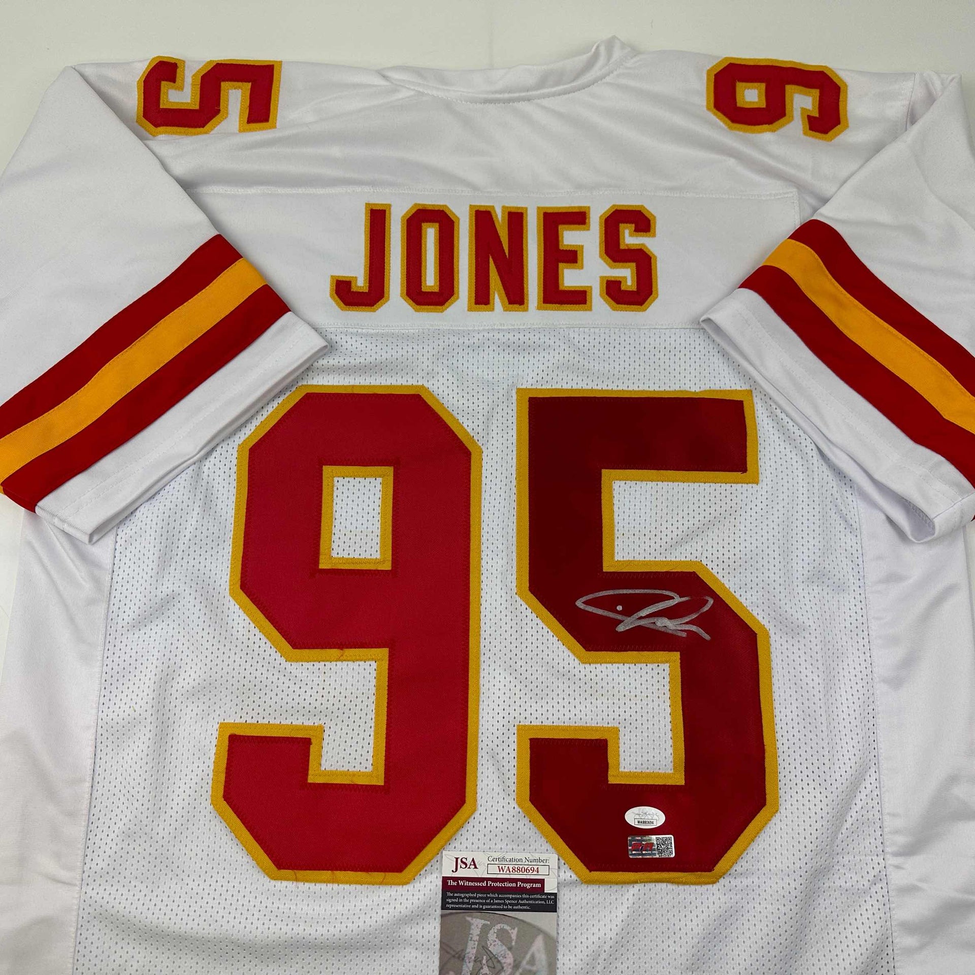 Chris Jones Autographed/Signed Jersey Beckett COA Kansas City Chiefs