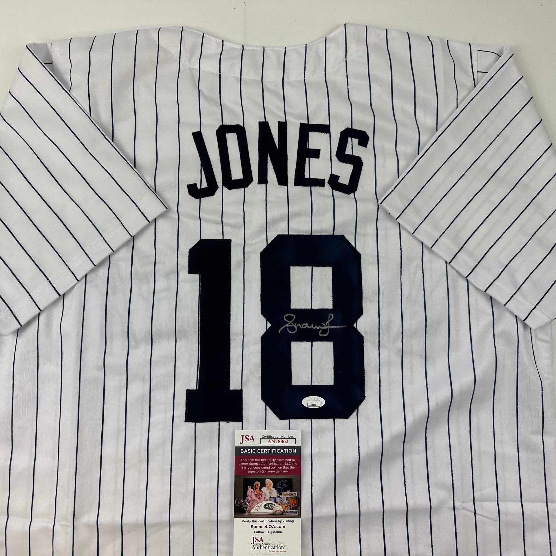 Andruw Jones Autographed Signed Atlanta Braves Custom Jersey (PSA/DNA ITP  COA)