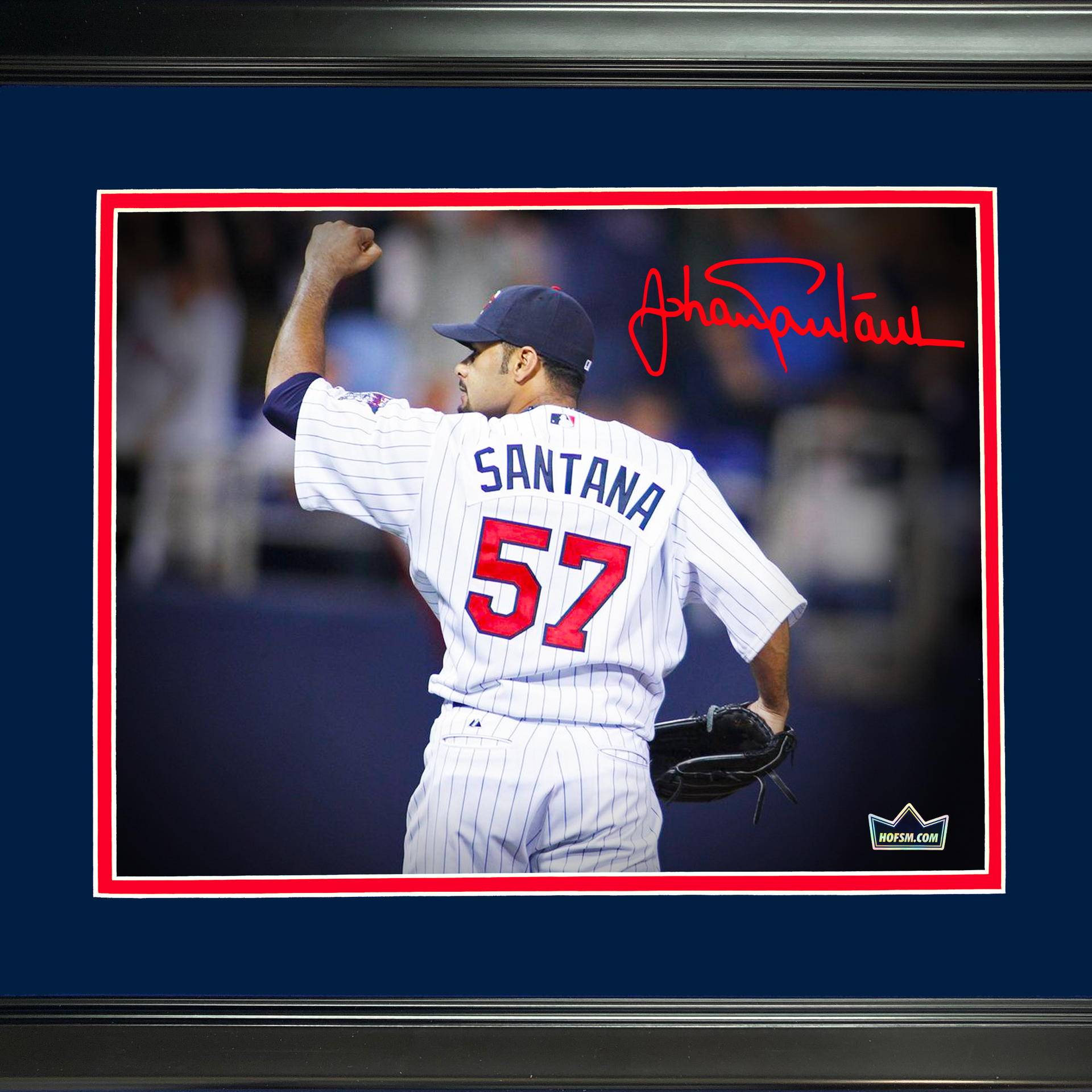 Framed Johan Santana Minnesota Twins Facsimile Laser Engraved Signature  Auto 12x15 Baseball Photo HOFSM Holo - Hall of Fame Sports Memorabilia