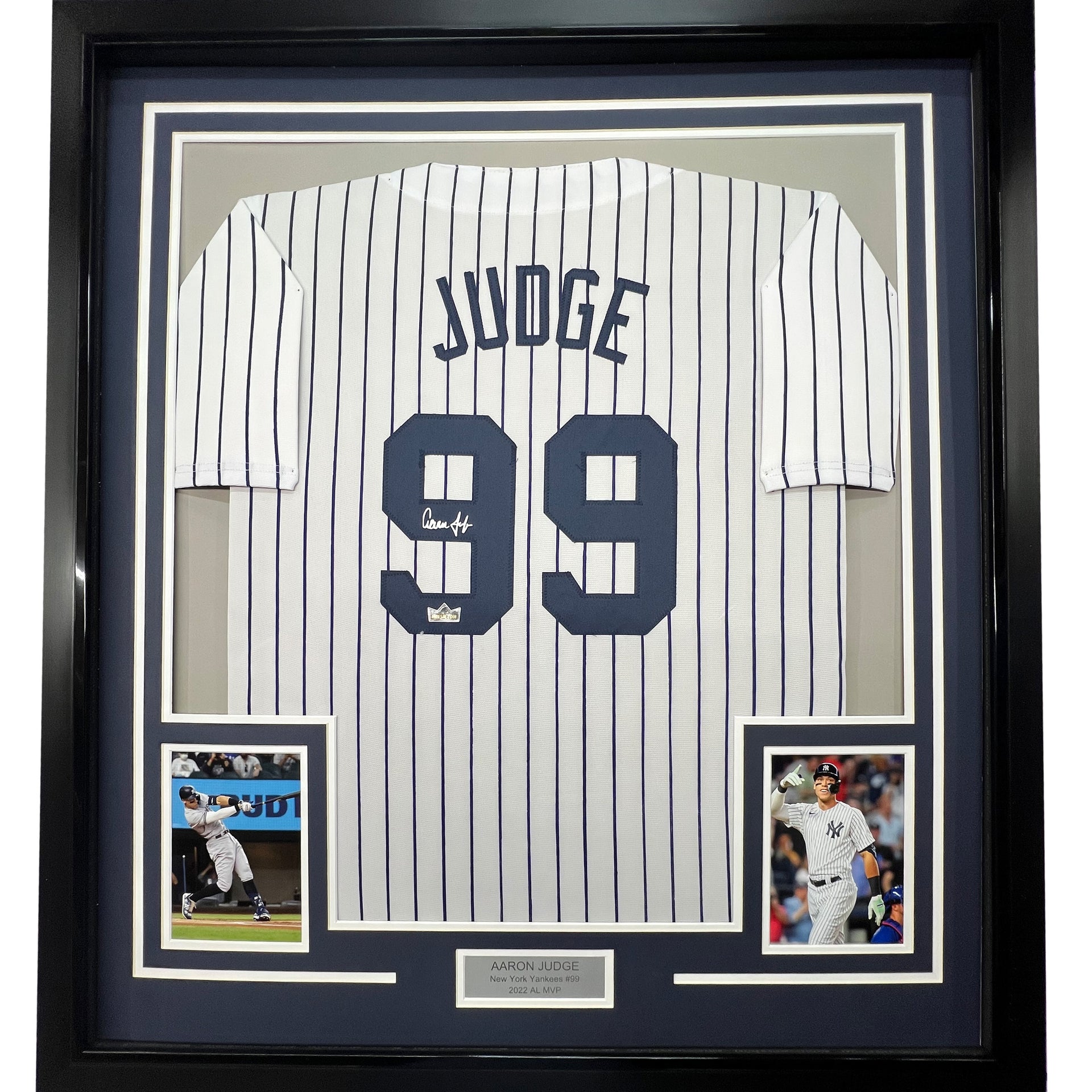 aaron judge signed jersey framed