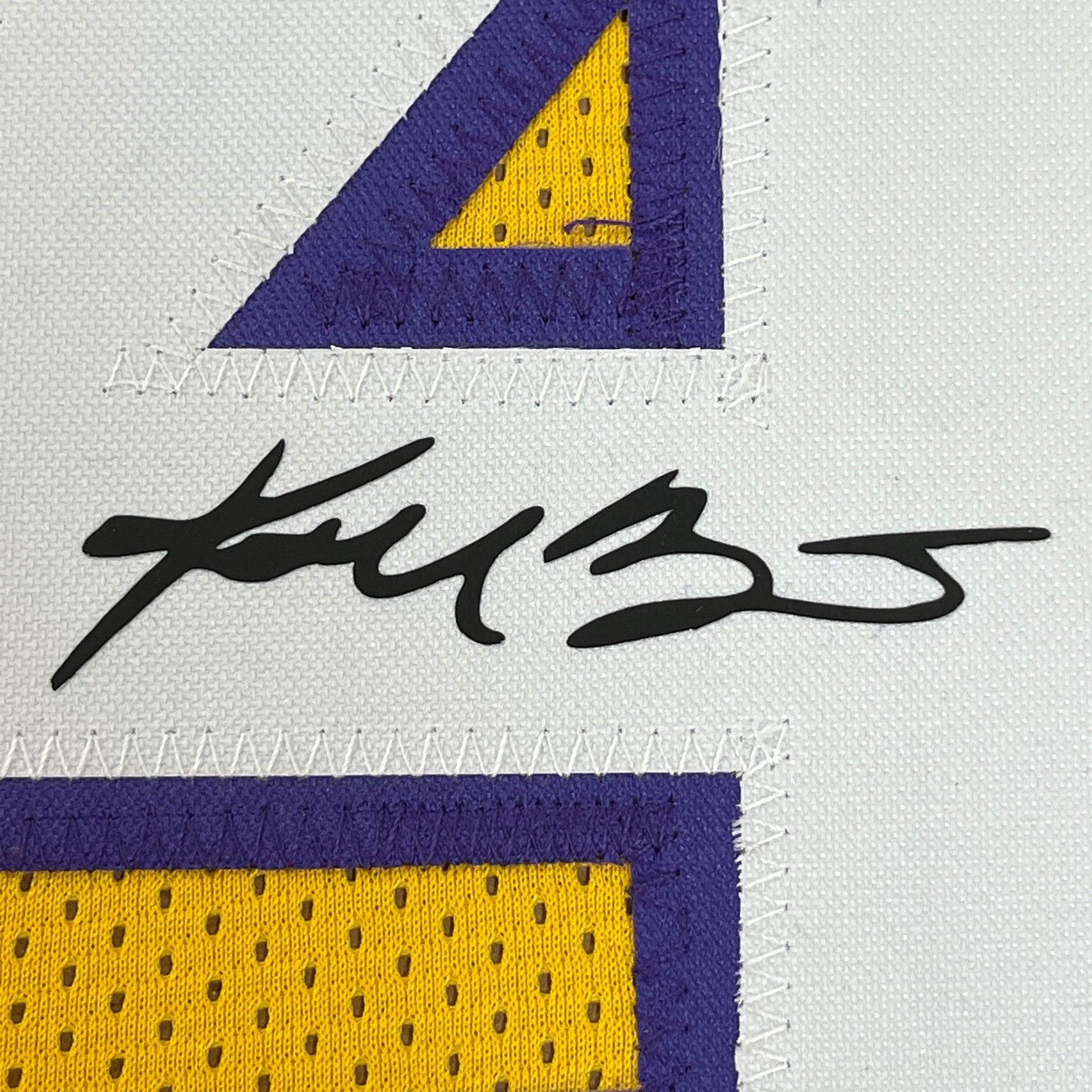 Kobe Bryant Los Angeles Lakers Autographed Yellow #24 Jersey –