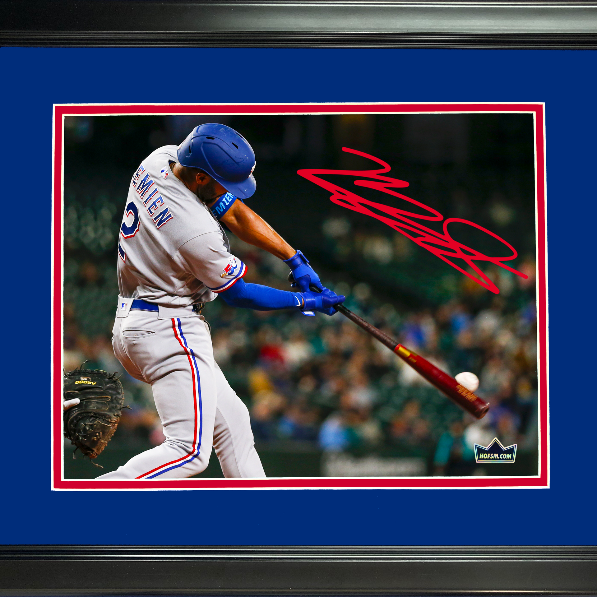Framed Marcus Semien Texas Rangers Facsimile Laser Engraved Signature Auto  12x15 Baseball Photo HOFSM Holo - Hall of Fame Sports Memorabilia