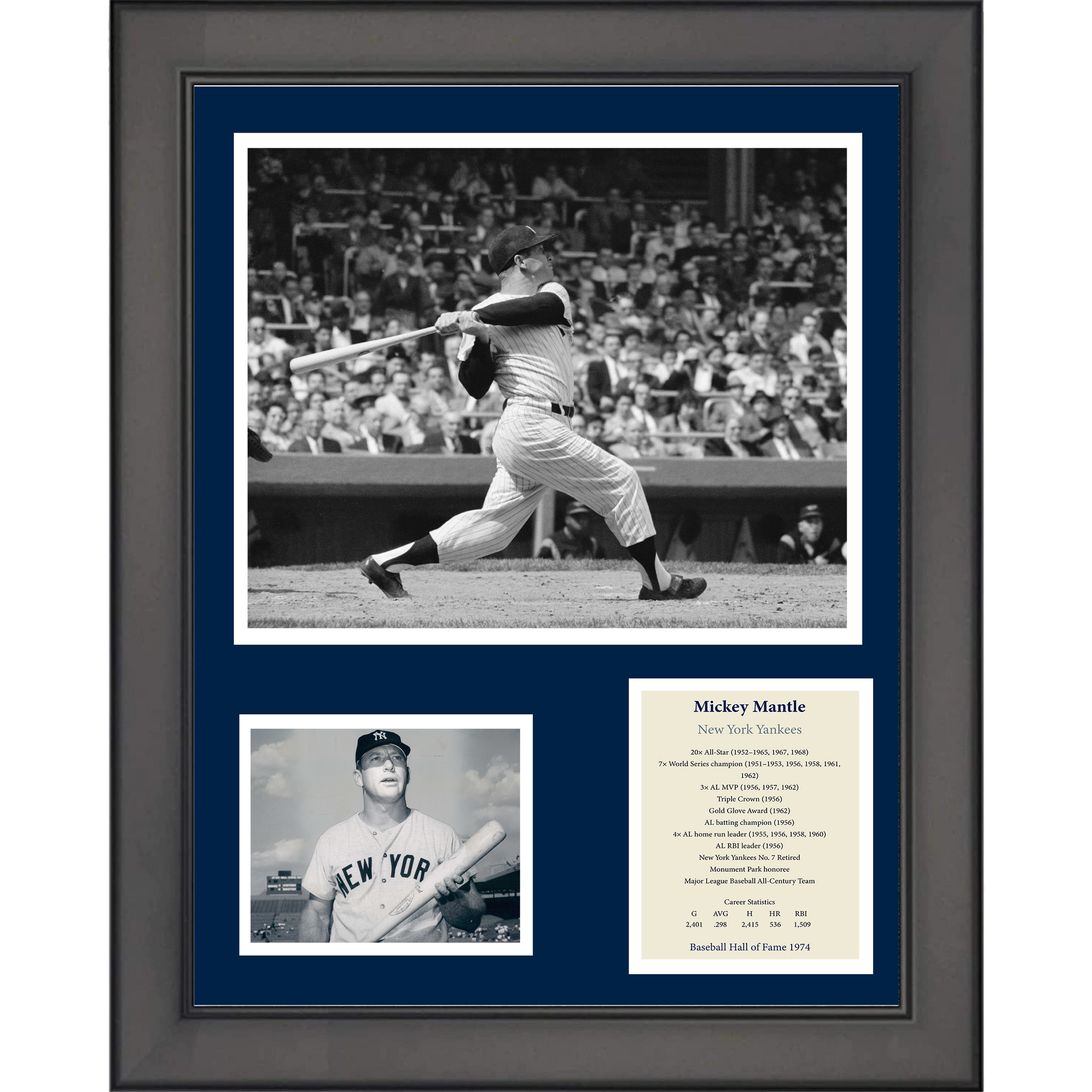 Mickey Mantle 1956, 1957, 1962 MVP Signed New York Yankees Jersey Beckett  COA