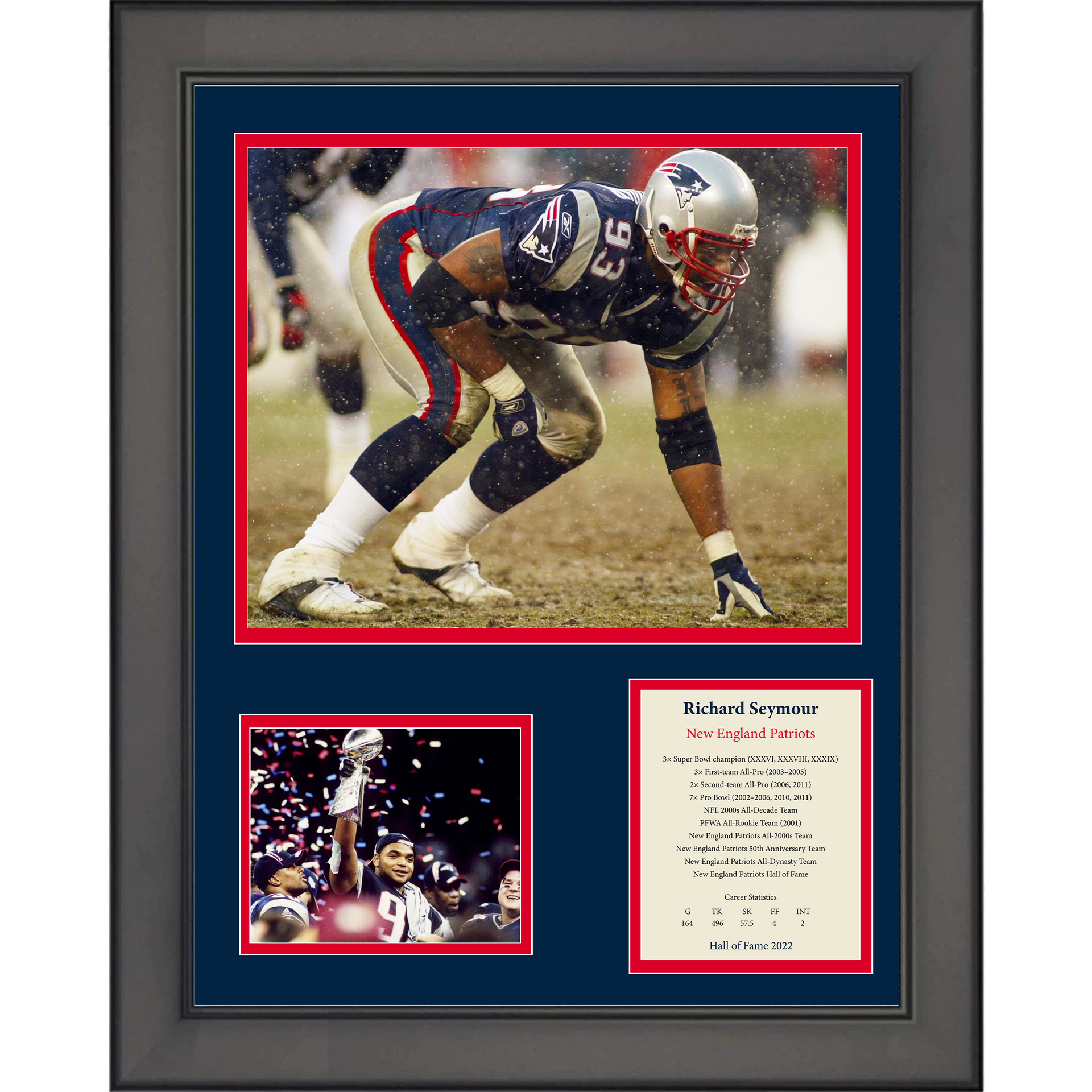 Andre Tippett New England Patriots HOF Signed/Autographed 8x10