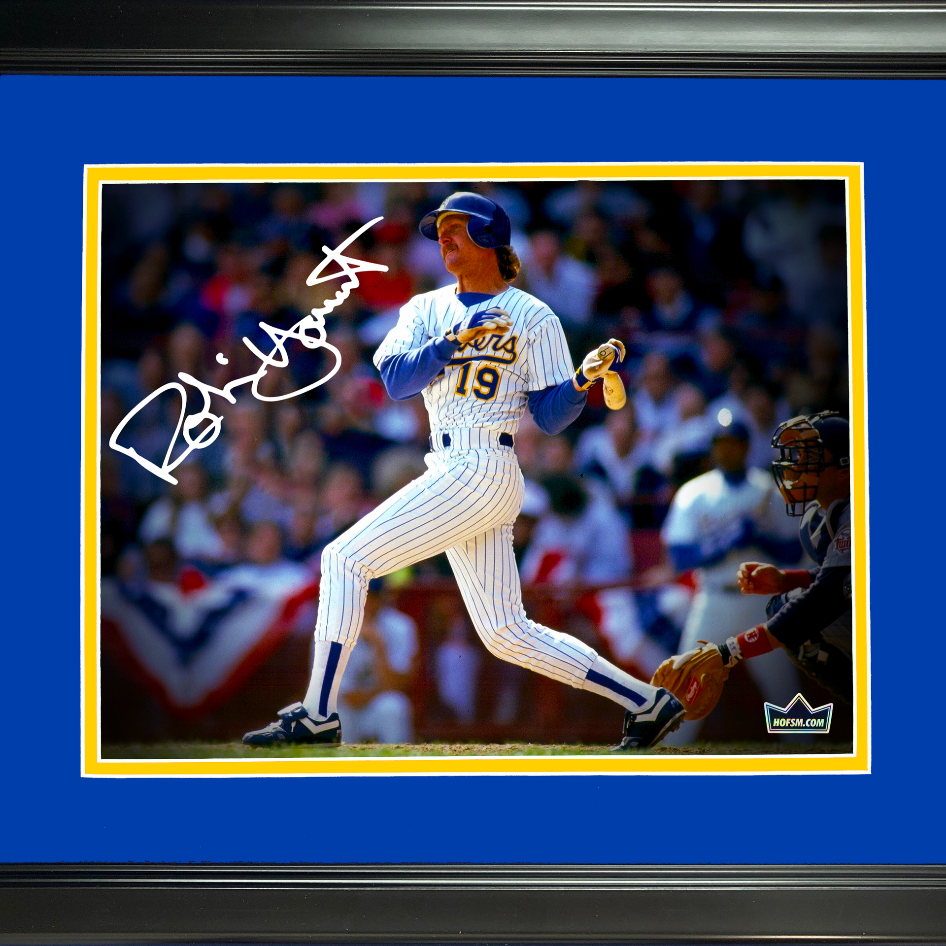 Robin Yount Autographed and Framed Milwaukee Brewers Jersey