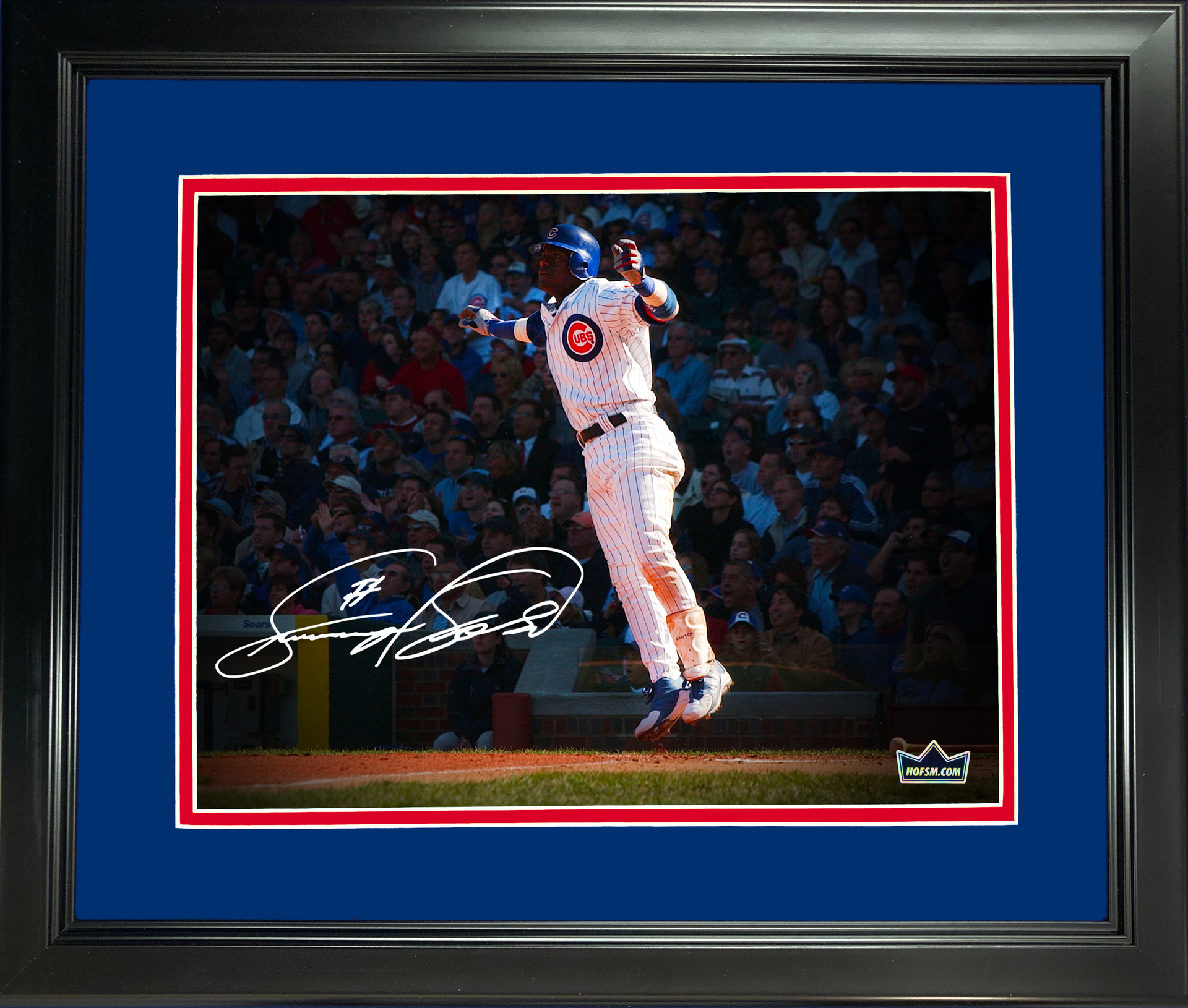 Framed Andre Dawson Facsimile Laser Engraved Signature Auto