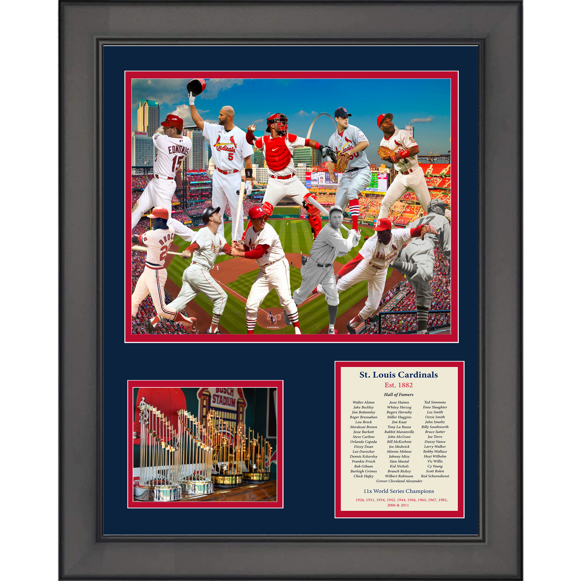 St. Louis Cardinals 1982 World Series Champions Autgraphed by 15