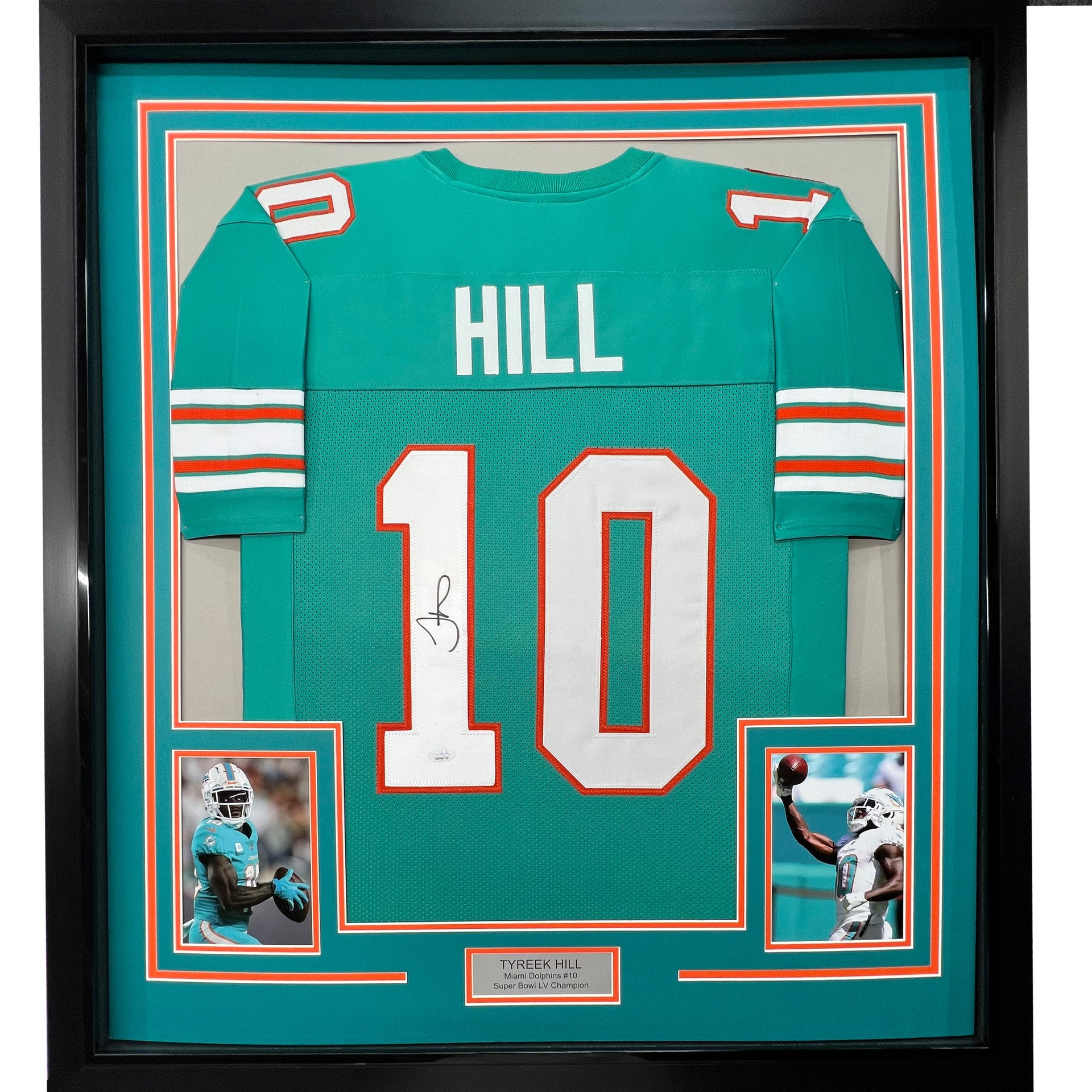 Tyreek Hill Autographed Miami Dolphins (Teal #10) Deluxe Framed Jersey –  Beckett