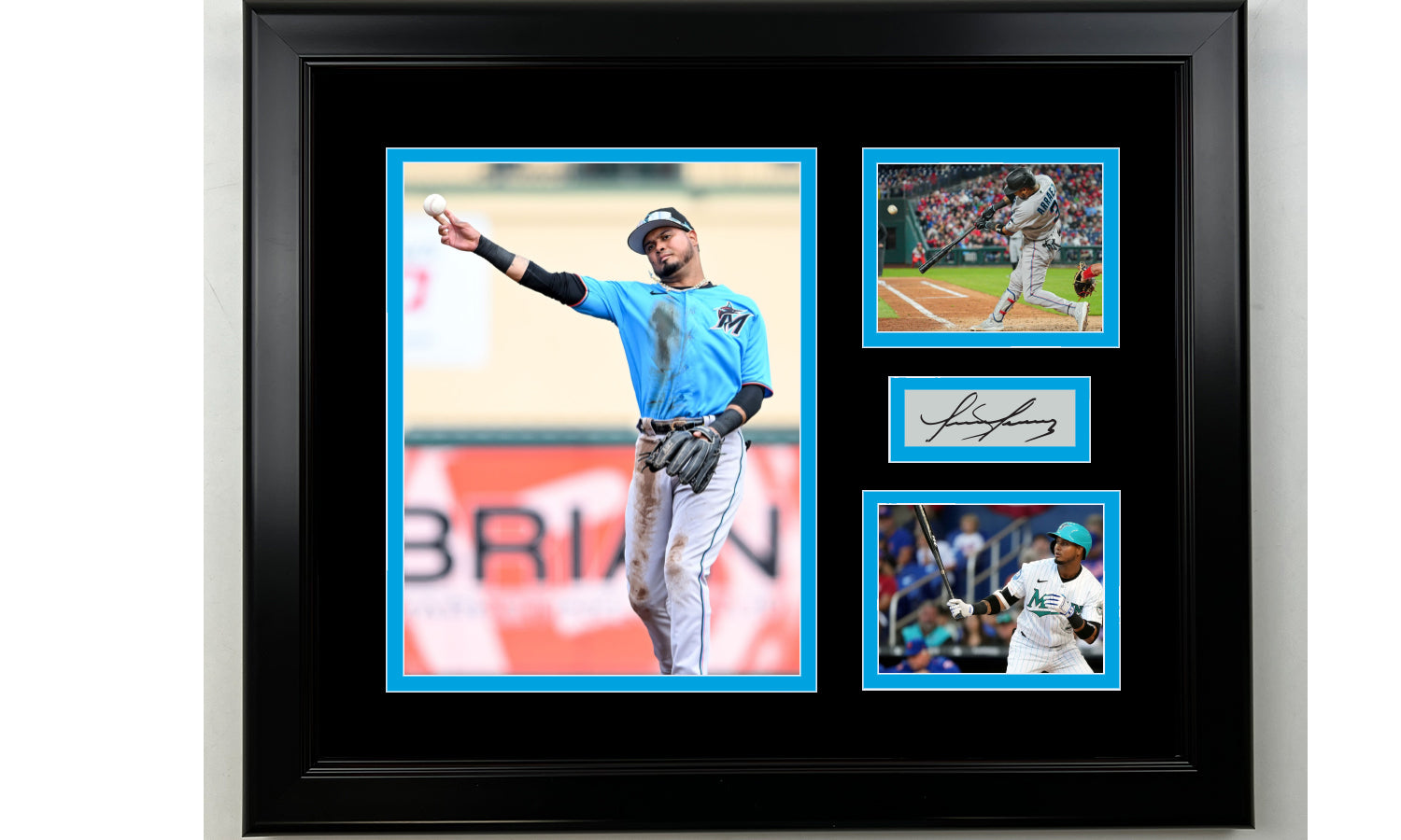 Framed Jazz Chisholm Jr. Miami Marlins Facsimile Laser Engraved