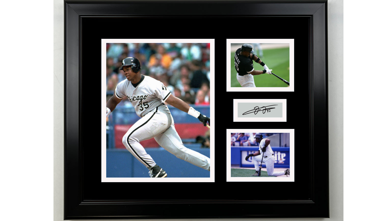 Framed Frank Thomas Chicago White Sox Facsimile Laser Engraved Signature  Baseball 15x12 3 Photo Collage - Hall of Fame Sports Memorabilia