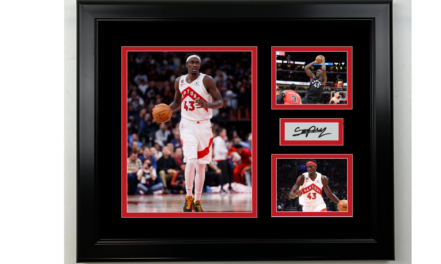 Framed Pascal Siakam Toronto Raptors Facsimile Laser Engraved Signature ...