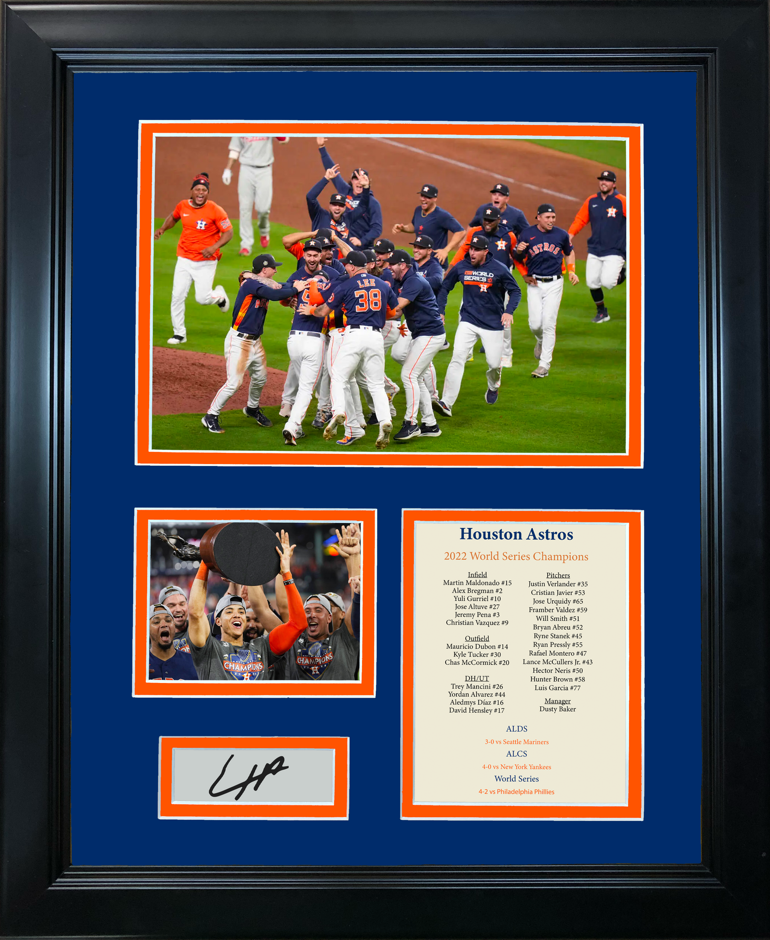 Framed MLB World Series Champions Tickets