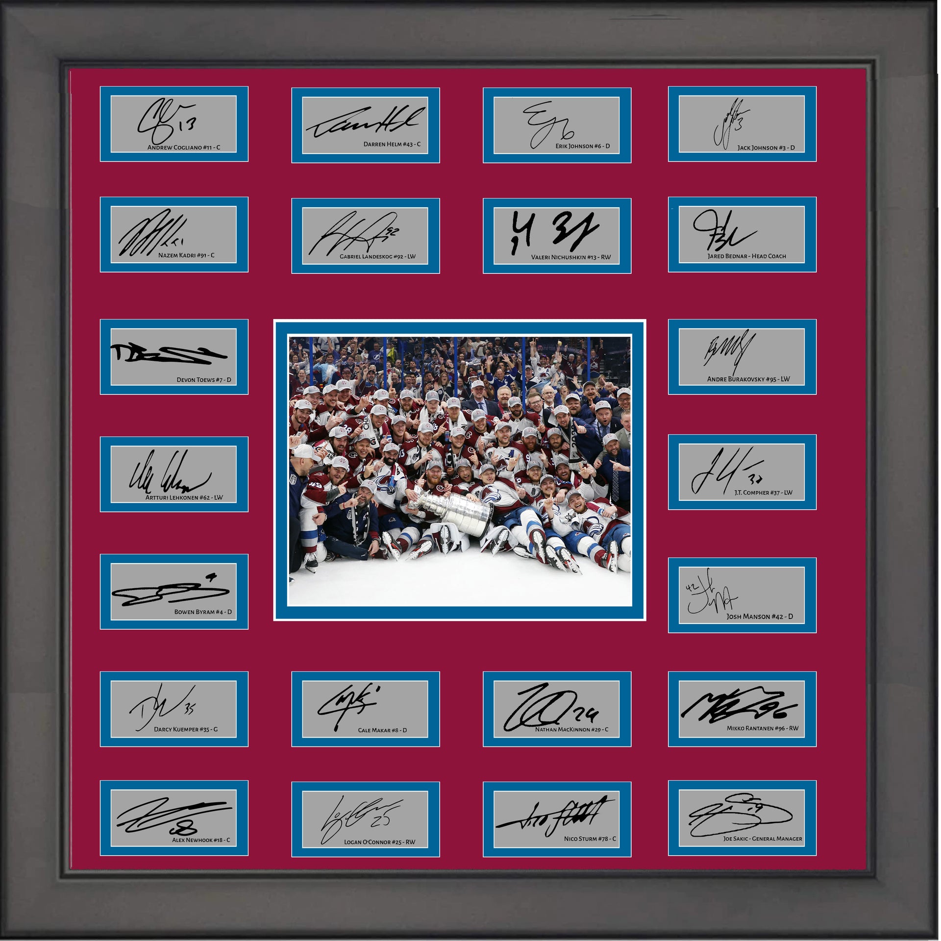 Colorado Avalanche 2022 Stanley Cup Champions Framed 5 x 7