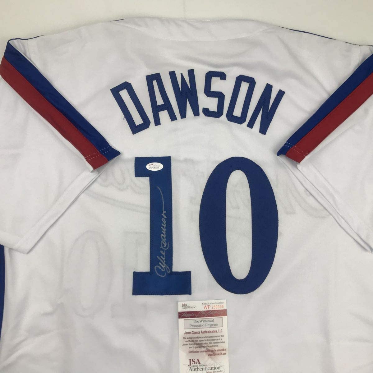 Andre Dawson Autographed Chicago Custom Blue Baseball Jersey - JSA COA