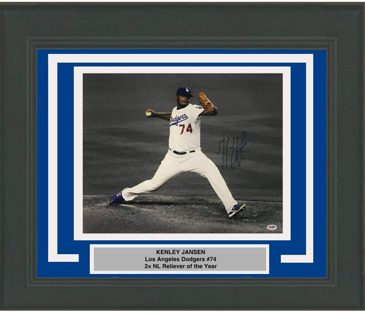 Framed Autographed/signed Corey Seager Los Angeles LA Dodgers 