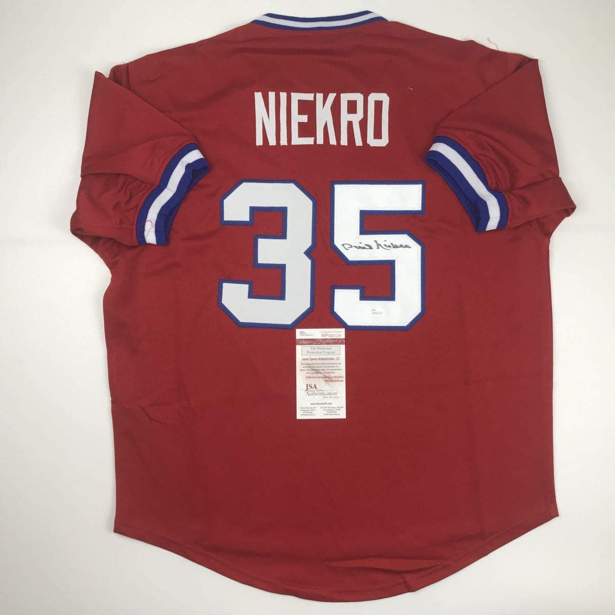 Phil Niekro Signed Atlanta Braves Jersey (JSA COA) Hall of Fame