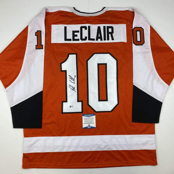 John LeClair Philadelphia Flyers Autographed Signed White Fanatics Jersey
