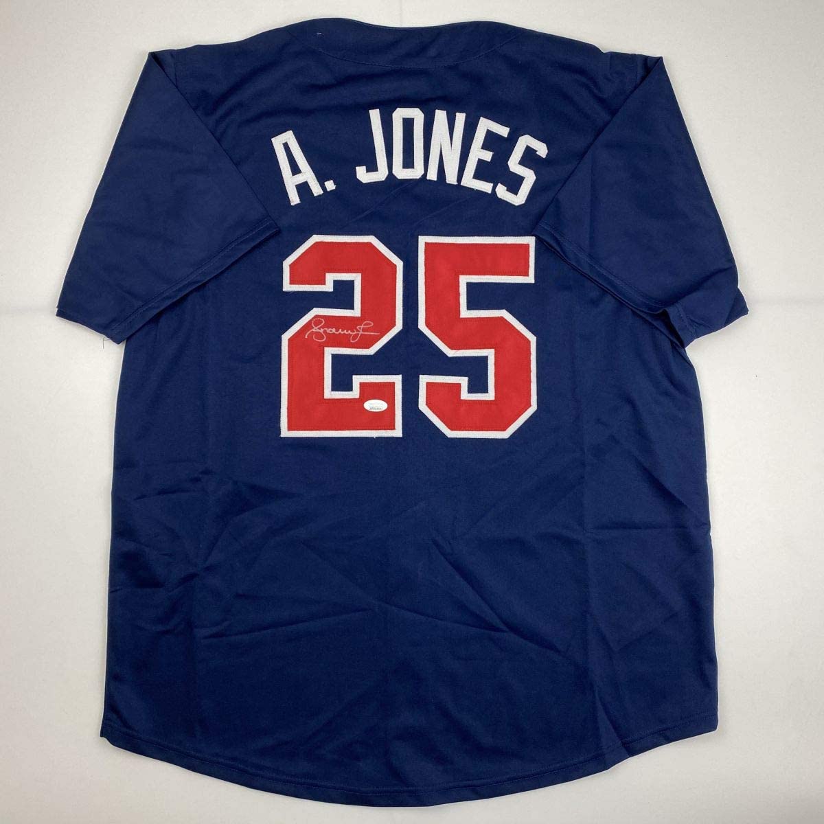 Autographed/Signed Andre Dawson Chicago Blue Pinstripe Baseball Jersey JSA  COA at 's Sports Collectibles Store