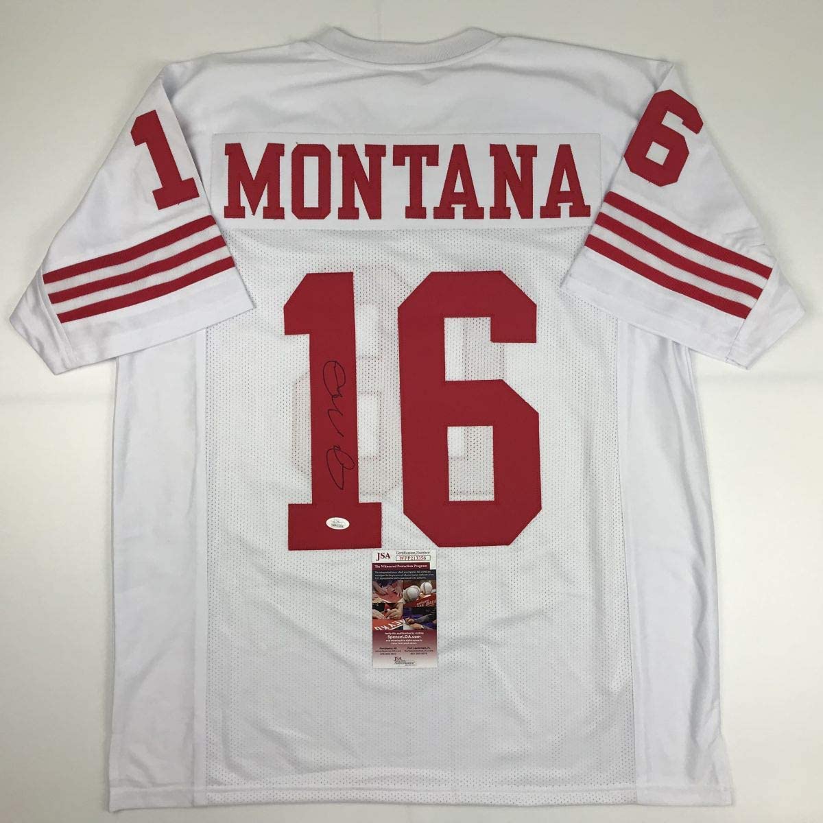 Free Shipping Joe Montana San Fransico Signed Autograph Custom Jersey Rare  Split Half Half Color Sports Memorabilia - China Football Jersey and Sports  Wear price