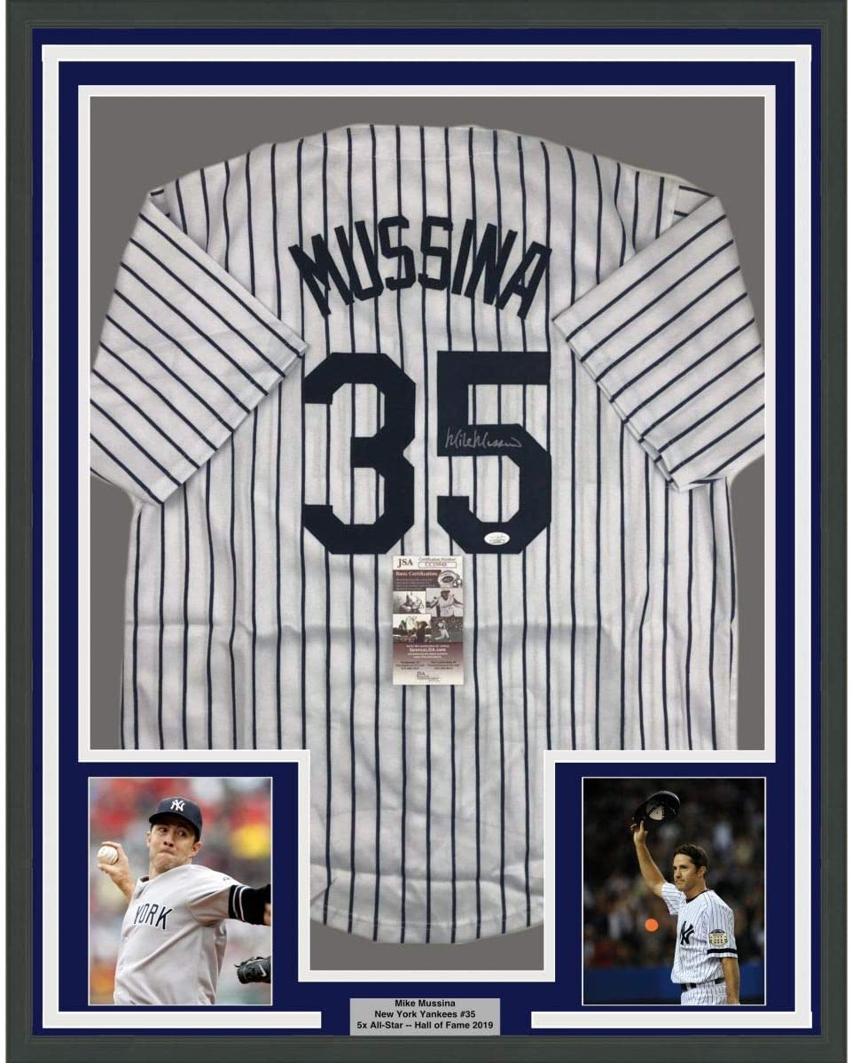 Mike Mussina Signed Baseball Card with JSA COA