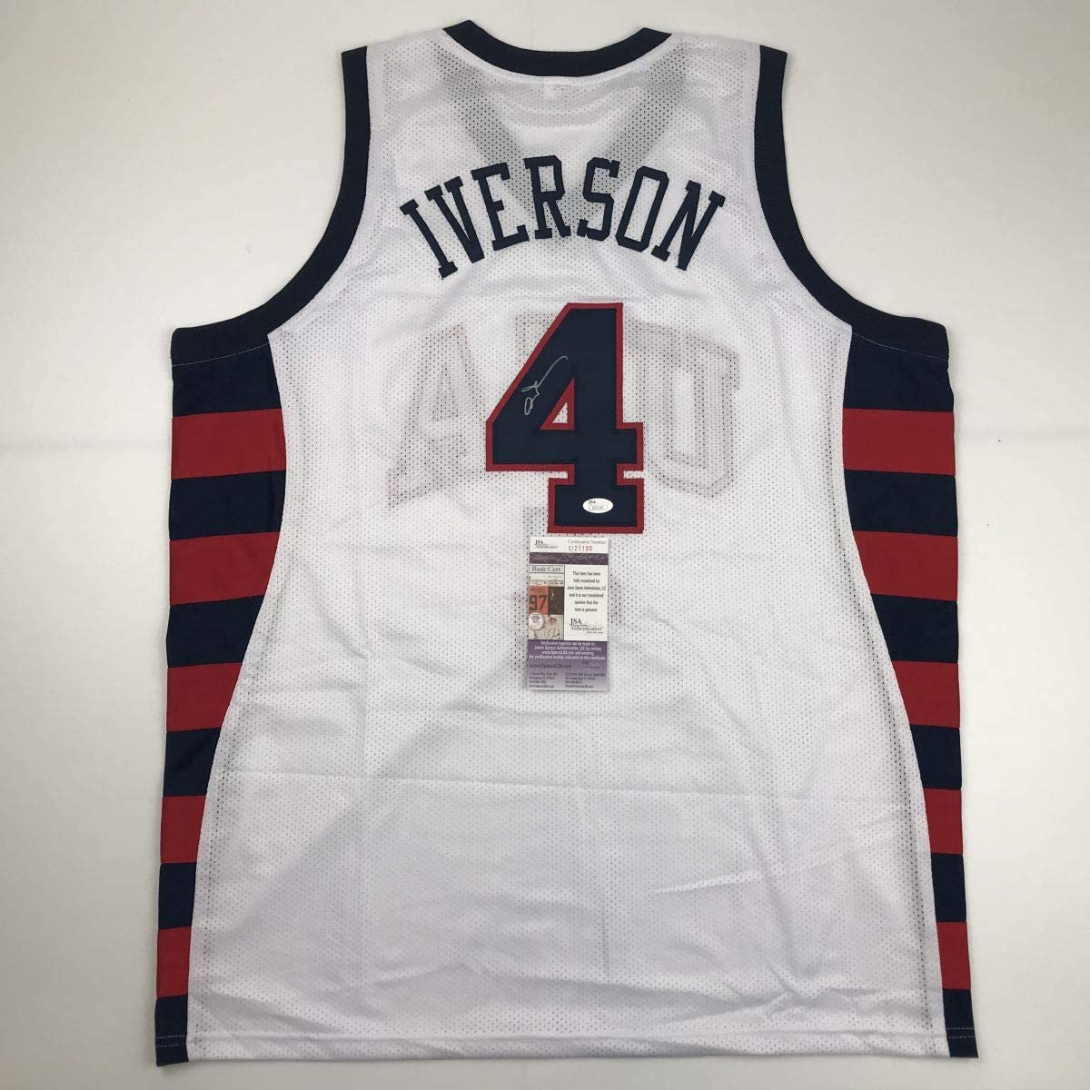 Allen Iverson Signed Philadelphia 76ers Custom Jersey (PSA/DNA COA